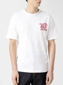 Cartoon animals embroidered T-shirt