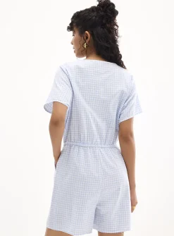 Centre cutout cotton romper