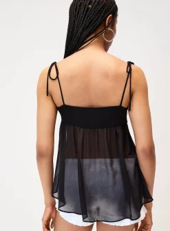 Chiffon babydoll cami