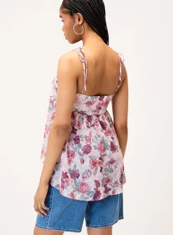 Chiffon babydoll cami