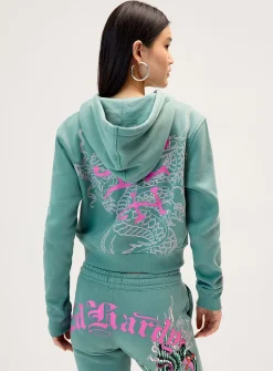 Chimera hooded zip-up sweatshirt