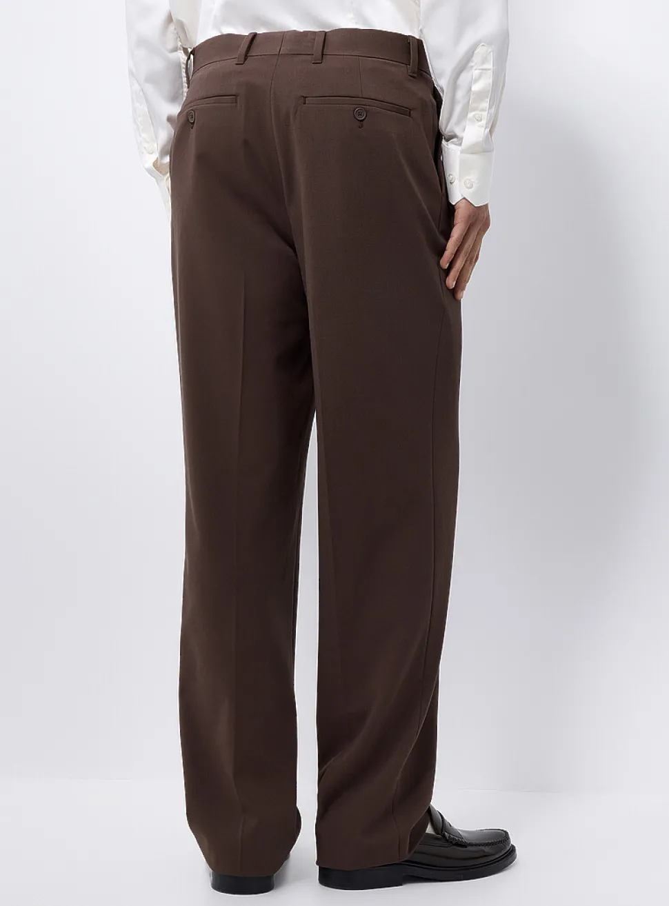 Chocolate-brown soft pant