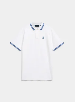 Clark coloured trim piqué polo