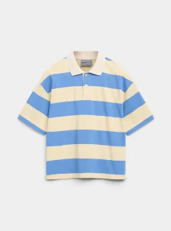 Club-stripe boxy polo