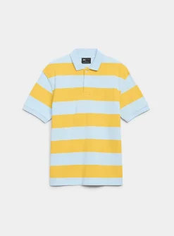 Club-stripe piqué polo