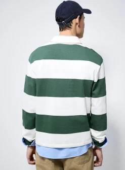 Club-stripe rugby polo