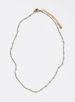 Coloured beaded chain