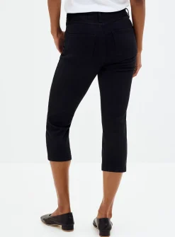 Colourful denim capri pant