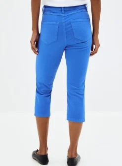 Colourful denim capri pant