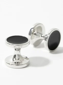 Colourful disc cufflinks
