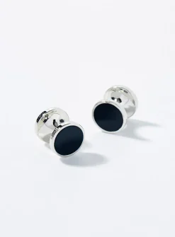 Colourful disc cufflinks