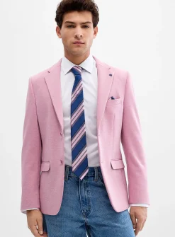 Colourful piqué blazer