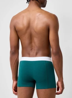 3" comfortable contrast-waist trunk