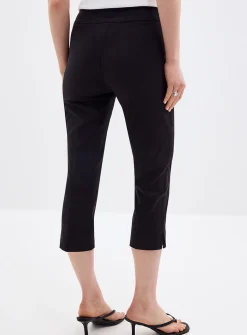 Comfort-waist bengaline capri pant