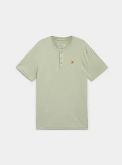 Cork emblem Henley T-shirt
