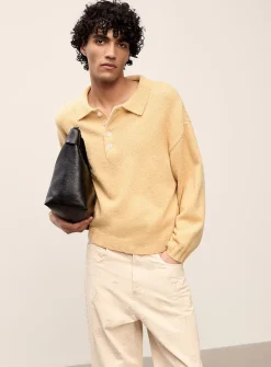 Corn knit polo