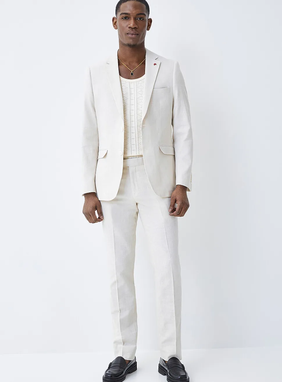 Cotton and linen jacket
