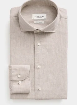 Cotton-linen grey shirt