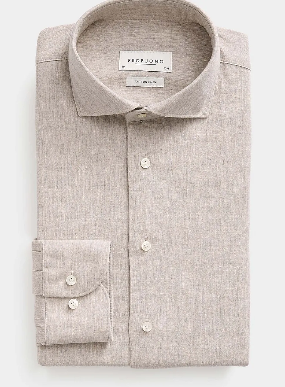 Cotton-linen grey shirt