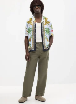 Cotton-linen pant