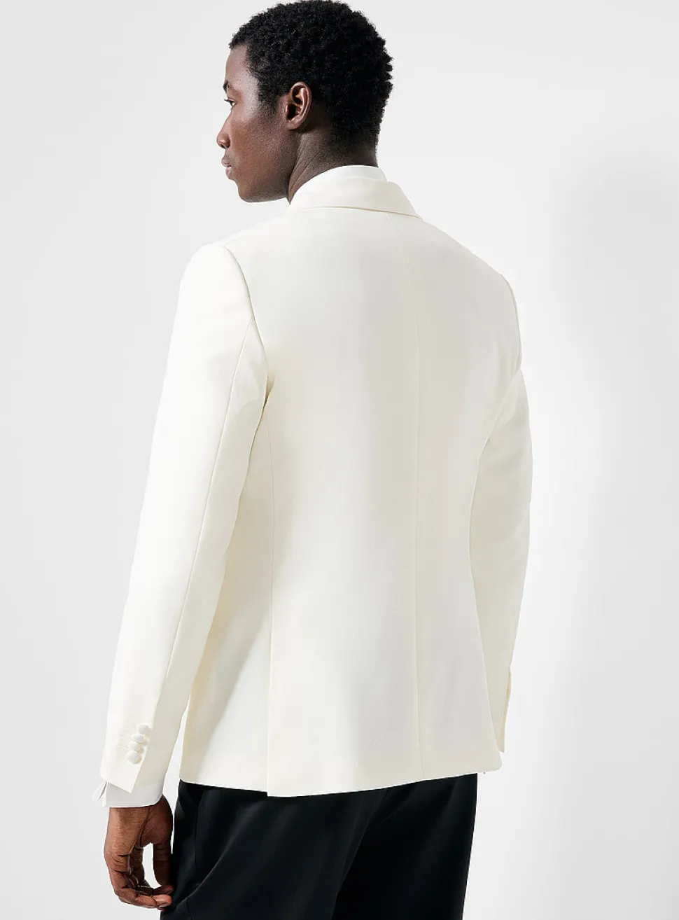Cream tuxedo jacket