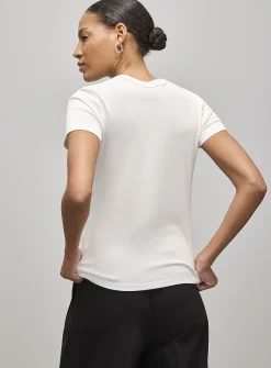 Crew-neck fitted T-shirt