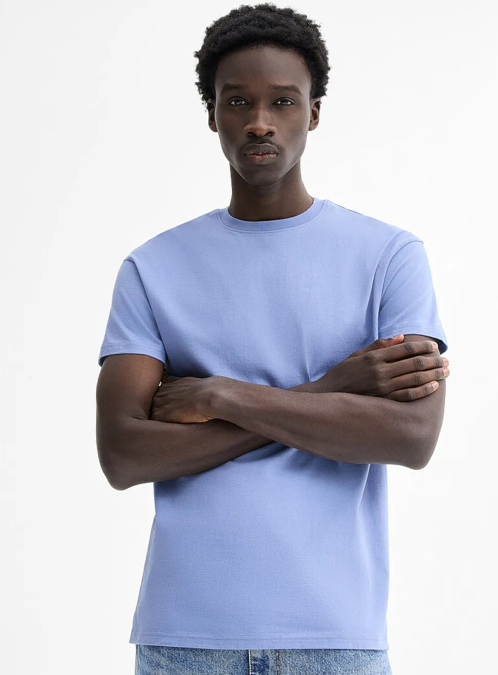 Crew-neck straight T-shirt
