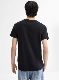 Crew-neck straight T-shirt