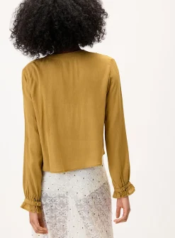Crinkled-effect blouse