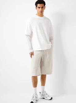 Crisp fabric XL Bermudas