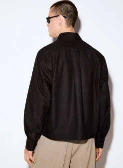 Crisp poplin boxy shirt