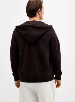 Croc logo zipped hoodie