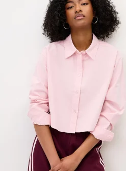 Cropped Oxford shirt
