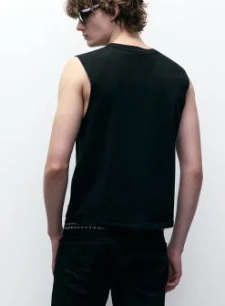 Cropped raglan muscle tee