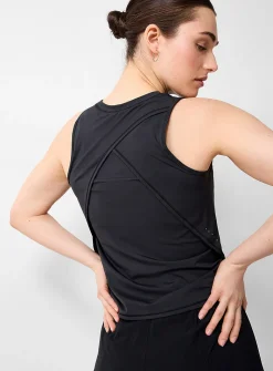 Crossed-back look tank
