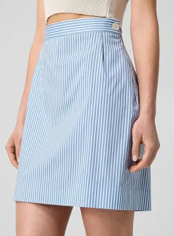 Crotch 45 striped miniskirt