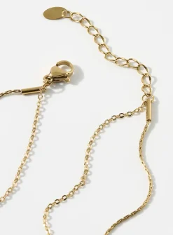 Cubic zirconia double chain