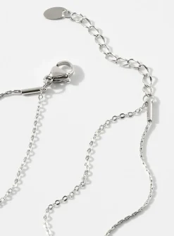 Cubic zirconia double chain