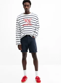 Cuffed 5-pocket short