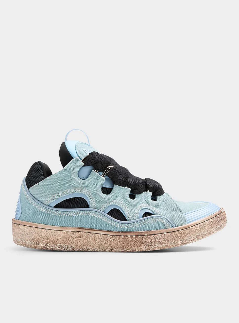 Curb denim-blue sneakers