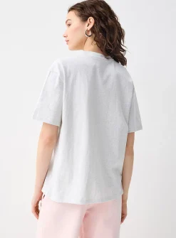 Cute embroidery loose T-shirt