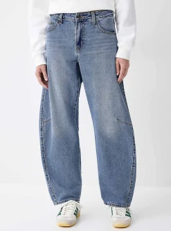 Dad relaxed barrel-leg jean