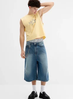 Darted-knee 16" jort