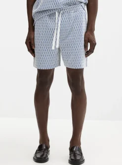Diamond jacquard short