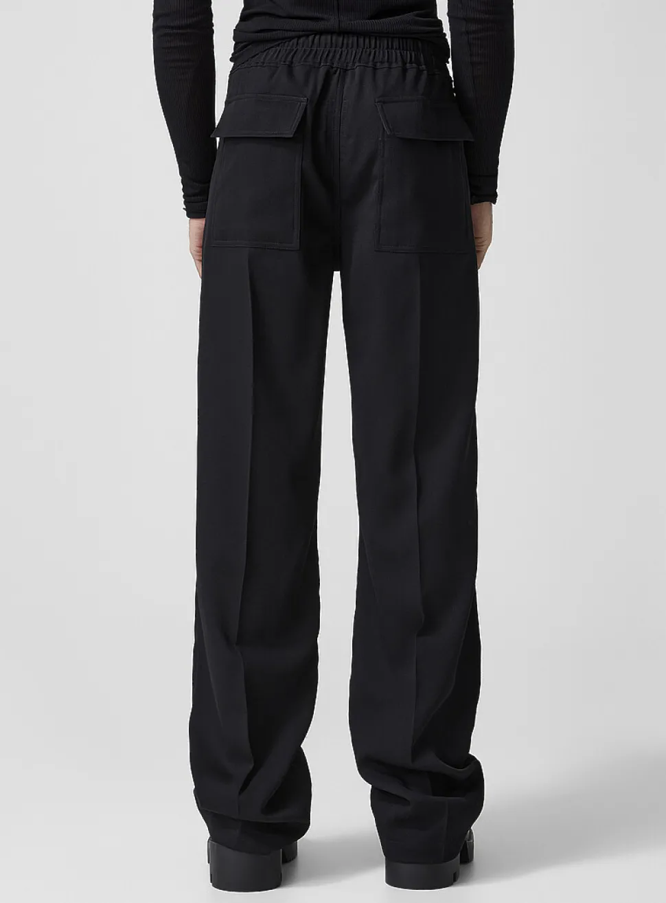 Dietrich drawstring virgin wool pant