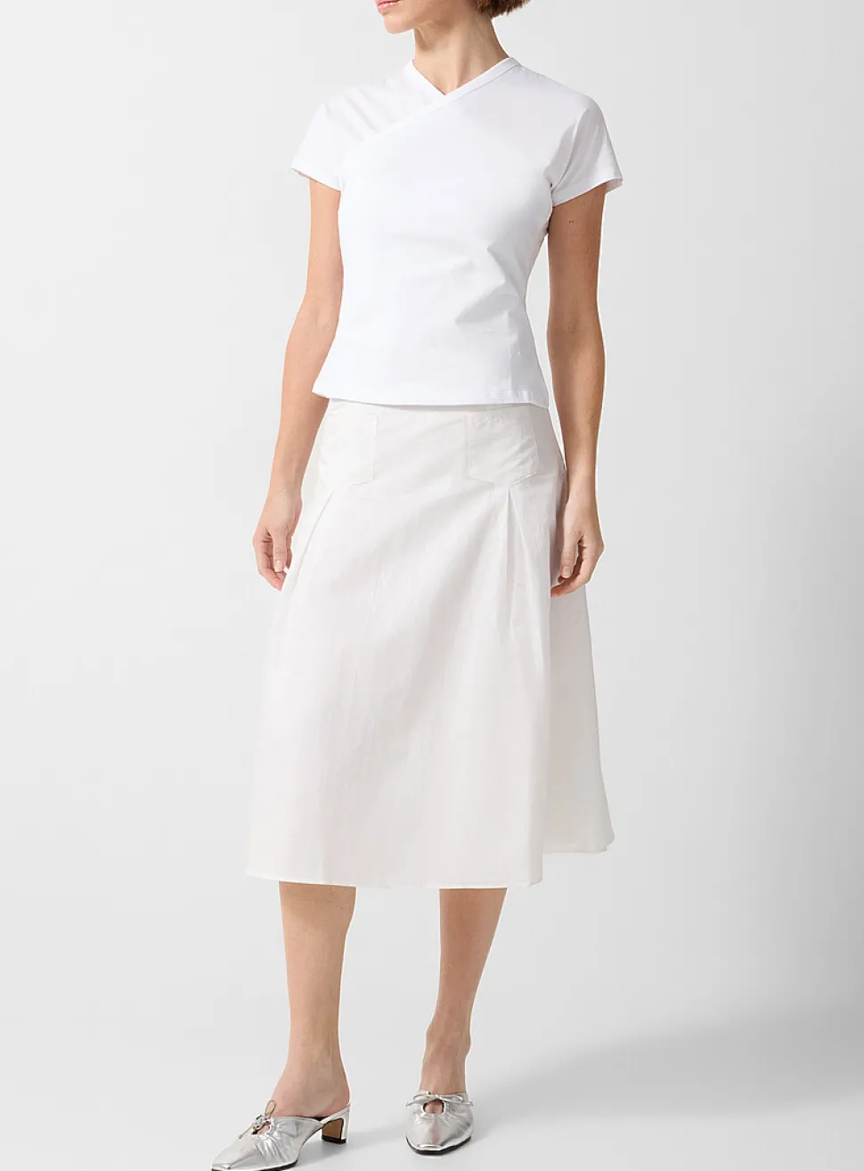 Dimi pockets midi skirt