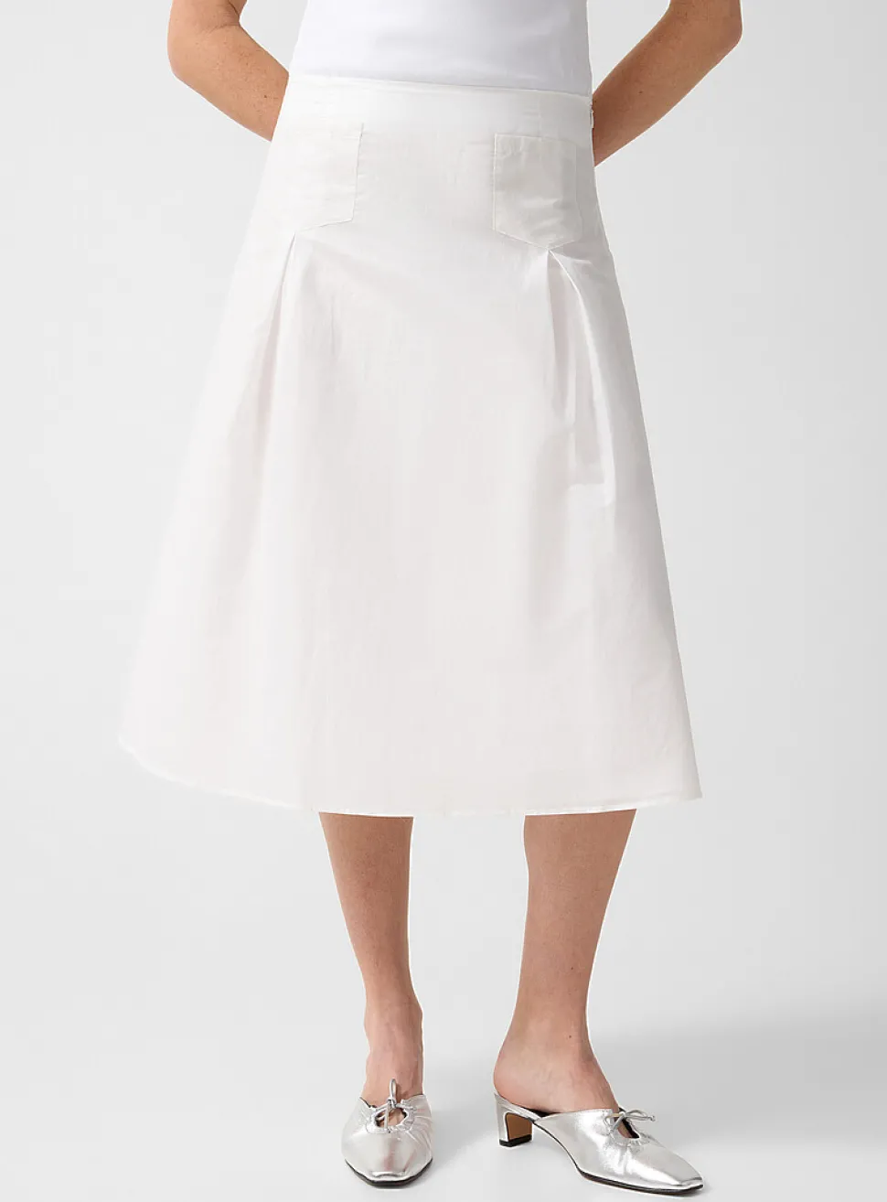 Dimi pockets midi skirt