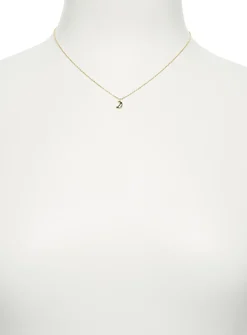 Domed moon necklace