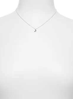 Domed moon necklace