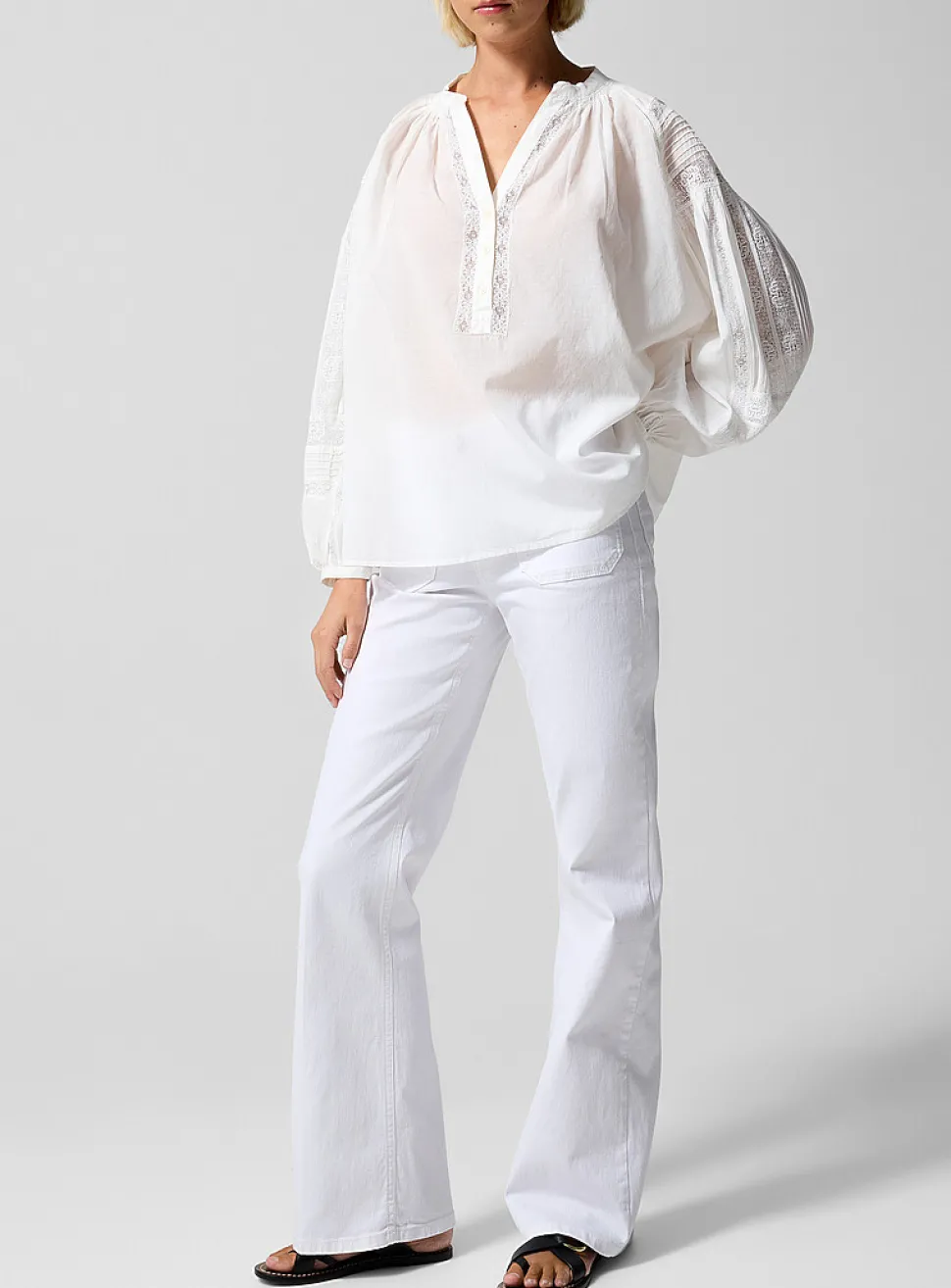 Dompay white jean